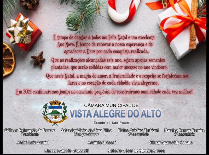 Feliz Natal e próspero Ano Novo!