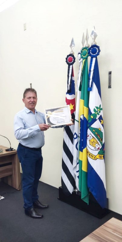 Staconi recebe certificado de “Vereador Destaque” pela 2ª vez consecutiva.