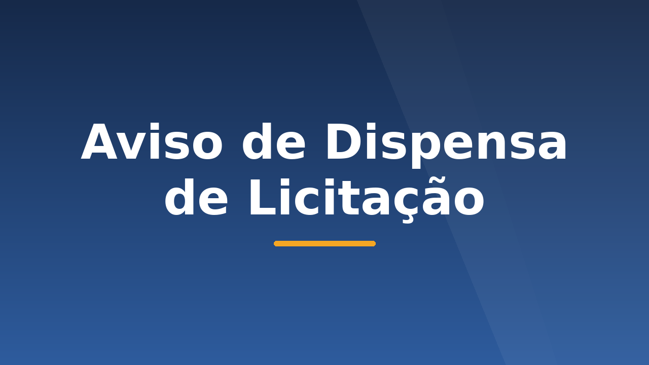 Aviso de Dispensa de Licitação - 02/2026.